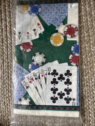 Paper table cover poker party - table,